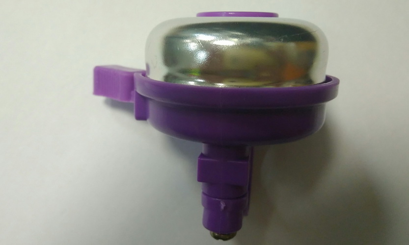Звонок алюминий/пластик D=50мм фиолетовый